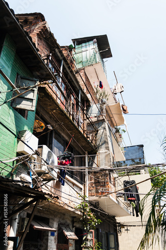 old residential apartment house in Guangzhou