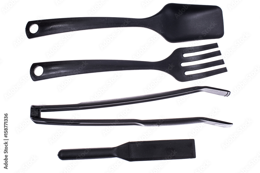 Black plastic kitchen gadgets for cooking Black plastic kitchen gadgets for cooking