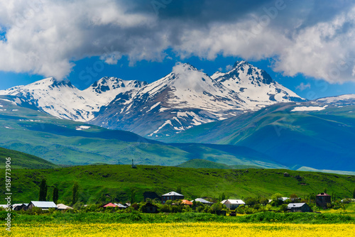 Amazing view of Mount Aragats  Armenia