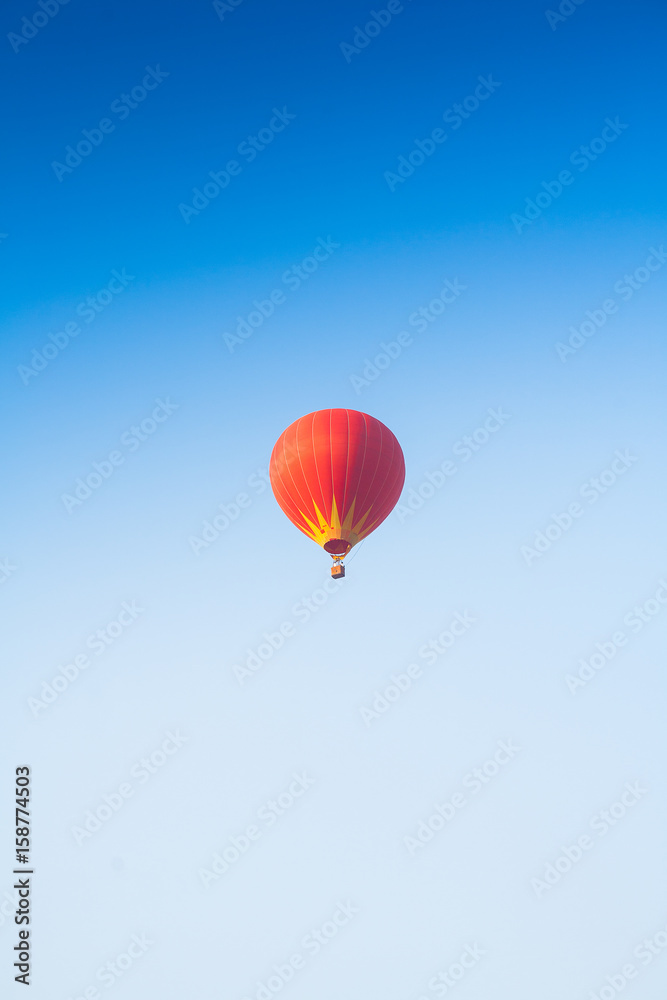 Hot air balloon on sky in Laos Hot air balloon on sky in Laos