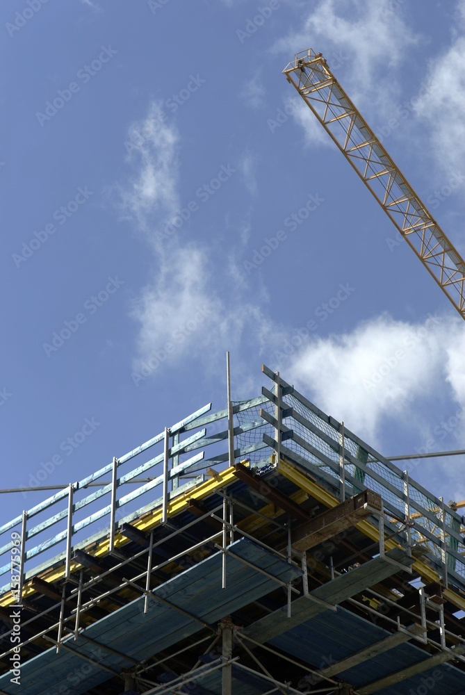 Crane on a construction site