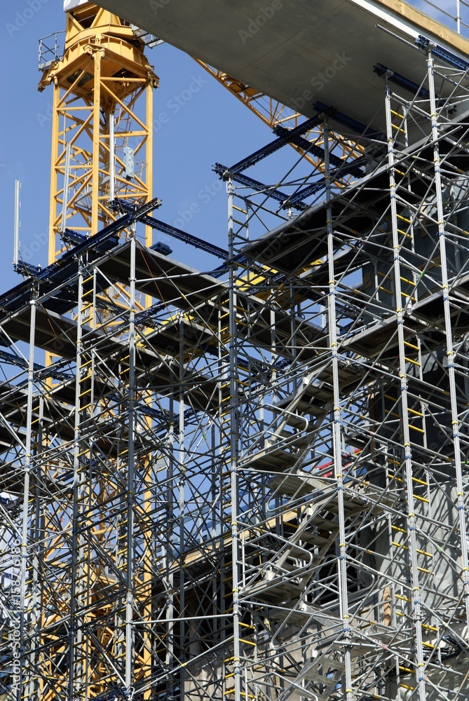 Obraz premium Crane on a construction site