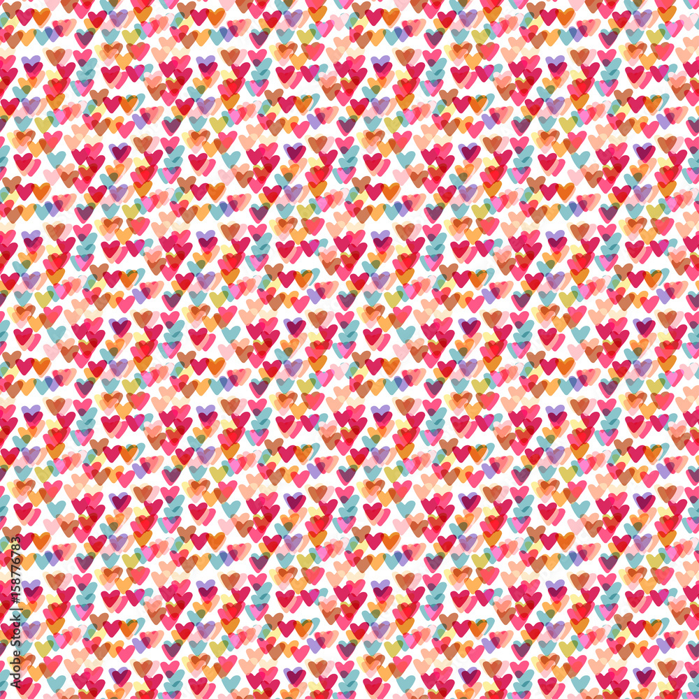 Cute hearts seamless pattern. Fashion vector background for textile or wrapping design. Cute hearts seamless pattern. Fashion vector background for textile or wrapping design.