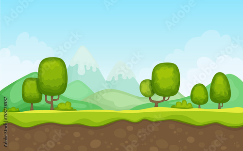 Cartoon Landscape Background