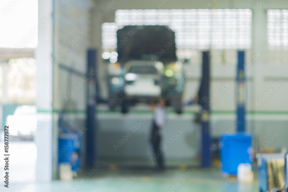 Old Auto Repair Shop Interior