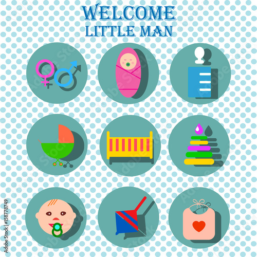 Perfect detailed baby icons made in vector
