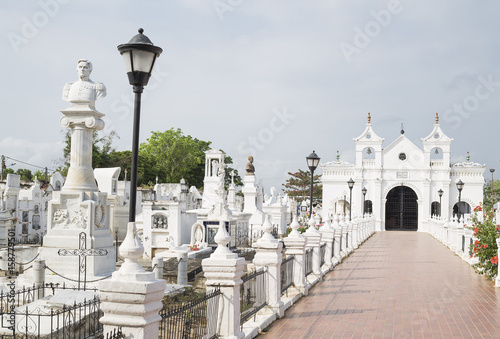 Santa cruz de Mompox, Bolívar / Colombia - March 19, 2017. Santa cruz de Mompox, Bolívar / Colombia - March 19, 2017. Chapel of the municipal cemetery. photo
