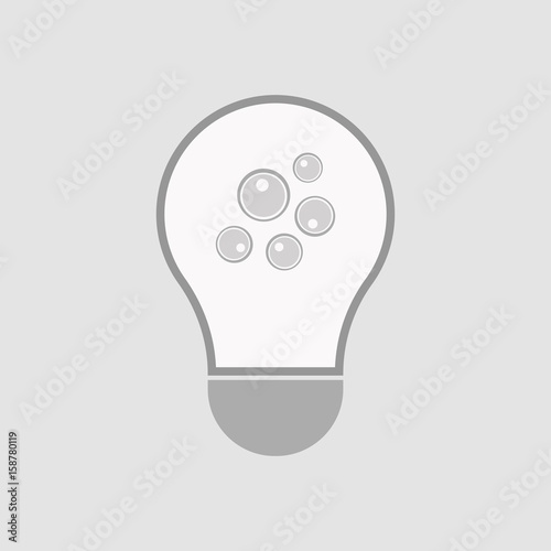 Isolated light bulb with oocytes
