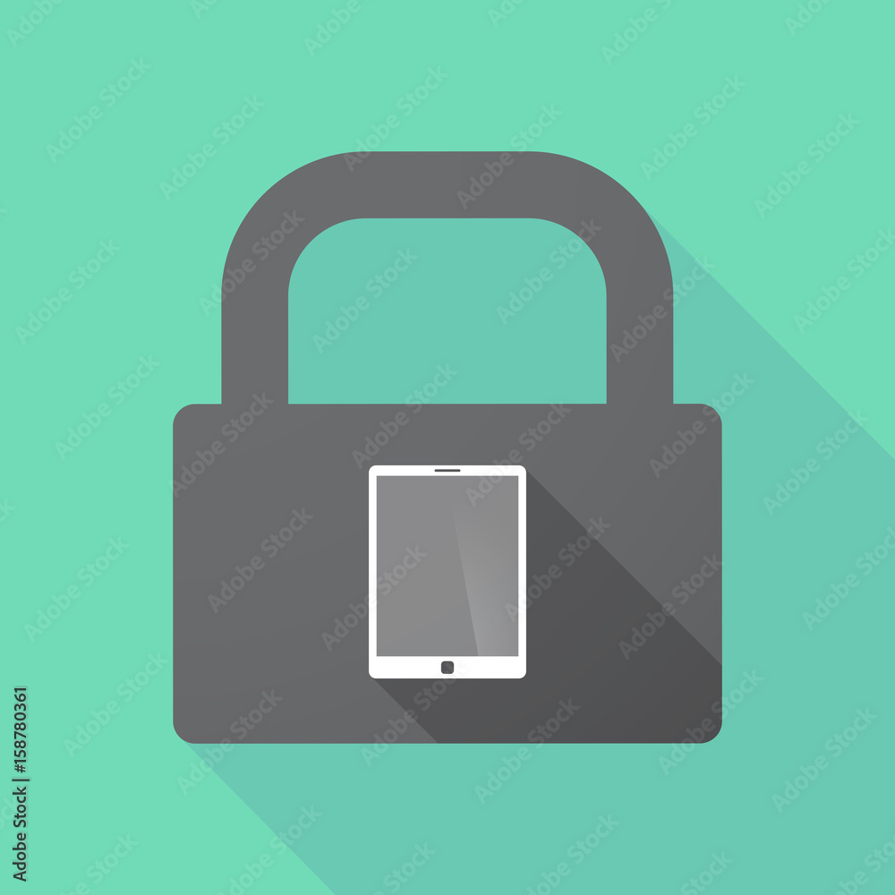 Long shadow pad with a tablet computer