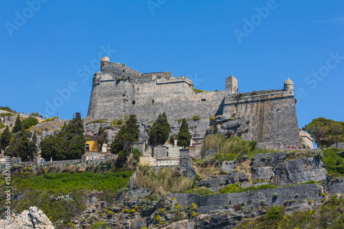 Obraz na plátně Doria Family Castle, UNESCO World Heritage Site, Portovenere Italy