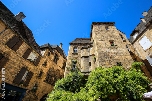 Quadro em tela anciennes maisons place Marché-aux-Oies  à Sarlat-la-Canéda