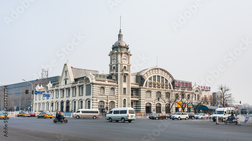 traffic near Zhengyangmen East Railway Station photo