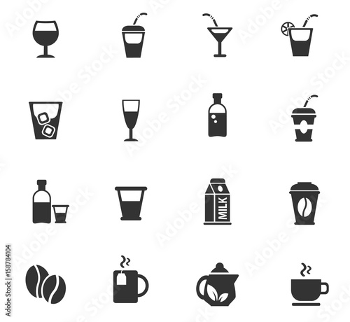 drinks icon set