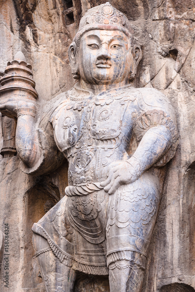 Buddhist sculpture in the main Longmen Grotto