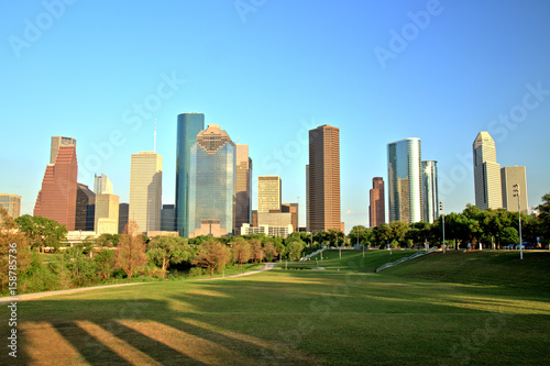 Houston Downtown Skyline at Sunset © romanslavik.com
