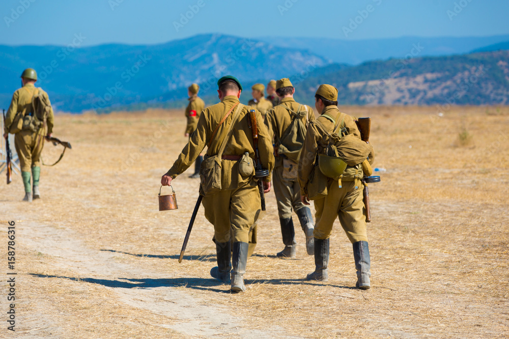 A squad of Soviet soldiers is sent to the location