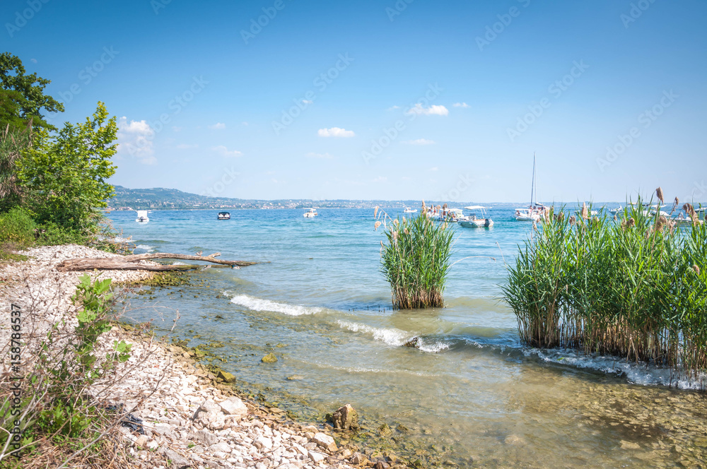 Lac de Garde et Baie des Sirènes Stock Photo Adobe Stock