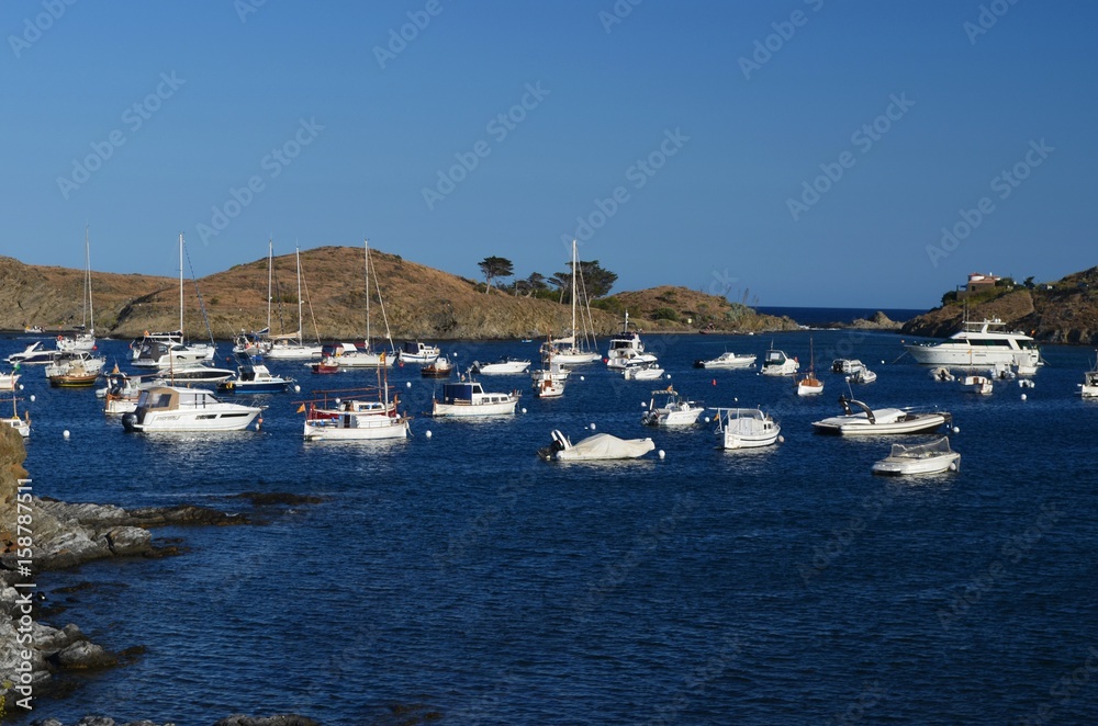 Boote in Port Lligat bei Cadaques