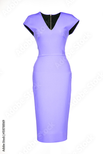 Canvas Print sheath dress isolated on white