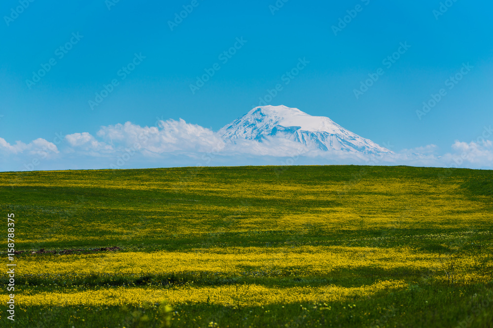 Beautiful view of Mount Ararat (Masis), Armenia