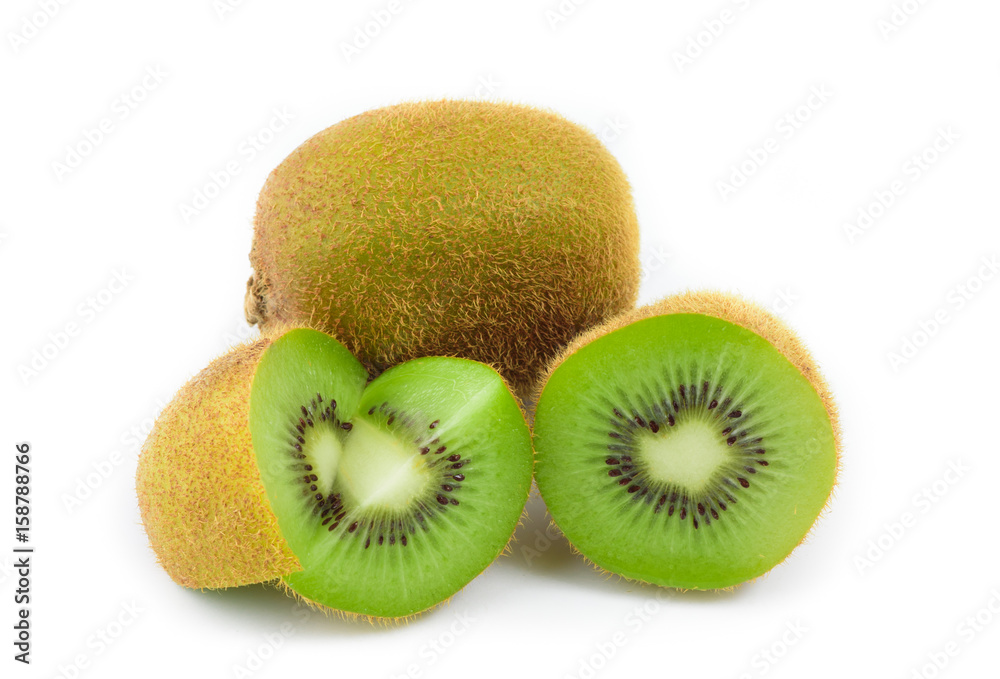 Group of kiwi fruit on white background, Fruit isolated Group of kiwi fruit on white background, Fruit isolated