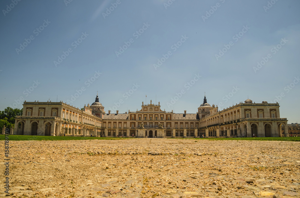 Royal palace of Aranjuez front view