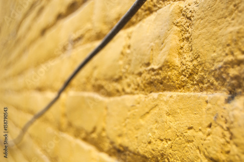 Macro Yellow wall texture