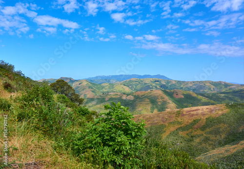 Фотография View on a green hills landscape - California, USA