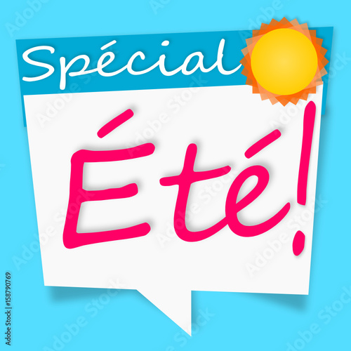 spécial été ! panneau blanc