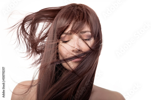 Brunette beauty girl. Healt...