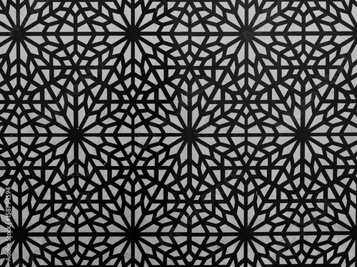 Vintage geometric floor tile style. Retro interior design concept.