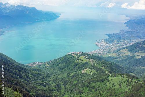View from Rocher de Naye, Switzerland, towards Lake Leman. © Peter Sterling