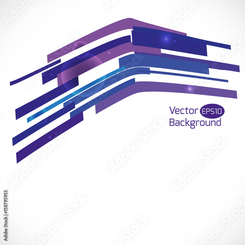 Colorful abstract vector background. Abstract technology 3d shape