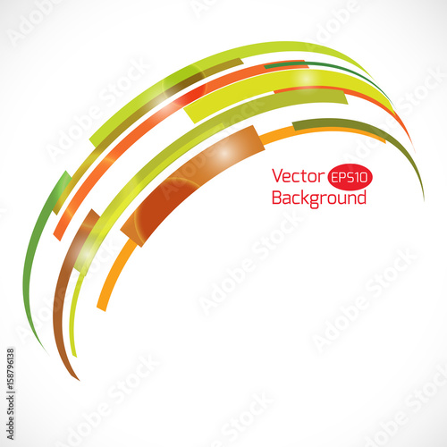 Colorful abstract vector background. Abstract technology 3d shape