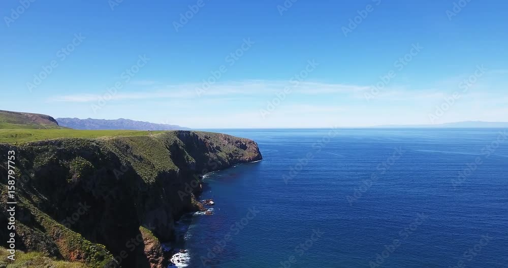 Scenic ocean cliffside, aerial Scenic ocean cliffside, aerial
