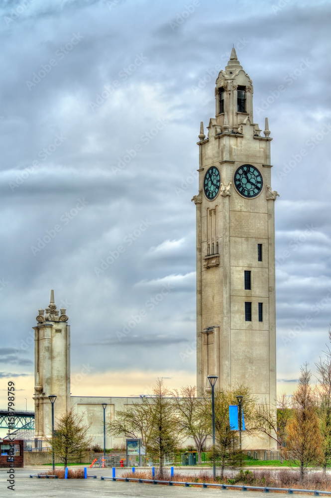 View of Montreal Clock Tower in the Old Port - Canada