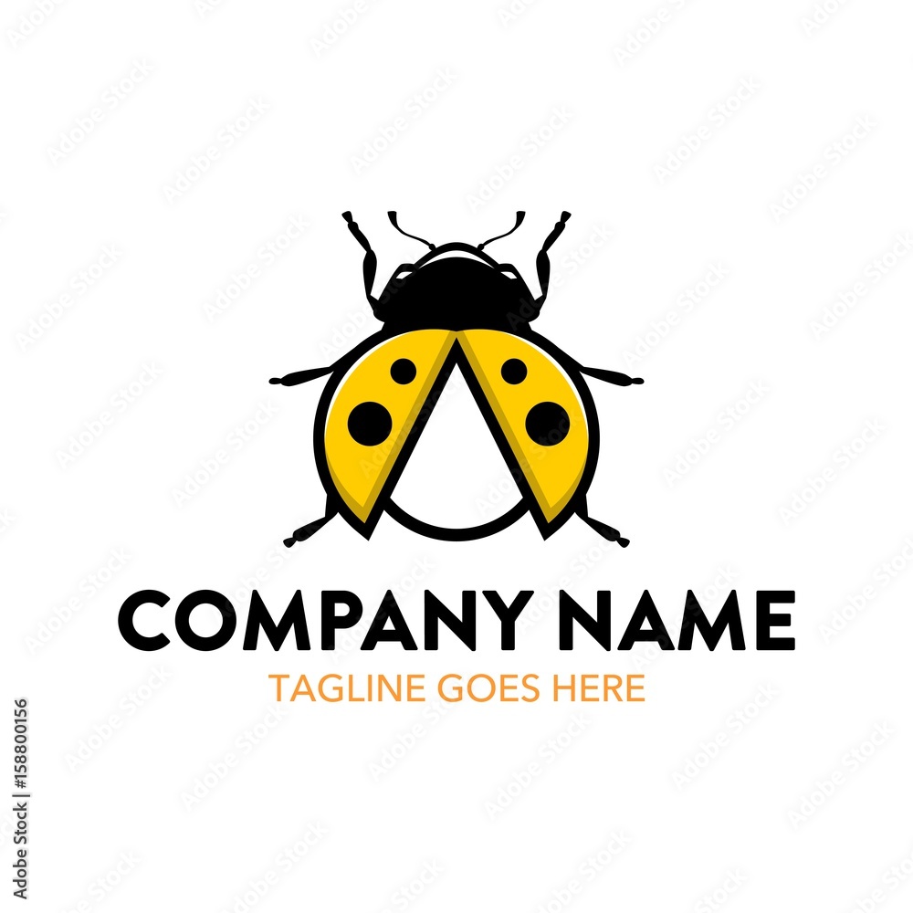 Fototapeta premium Unique Ladybug Logo Template