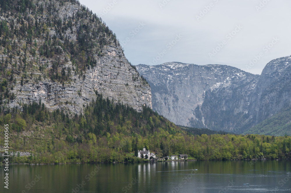 Castle on the shore of Hallstätter Lake