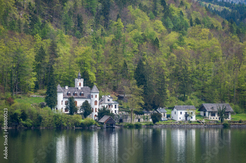 Castle on the shore of Hallstätter Lake