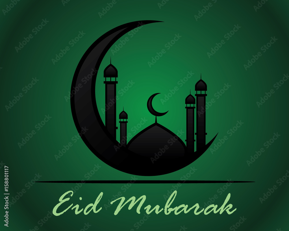 eid mubarak with light green eid mubarak with light green