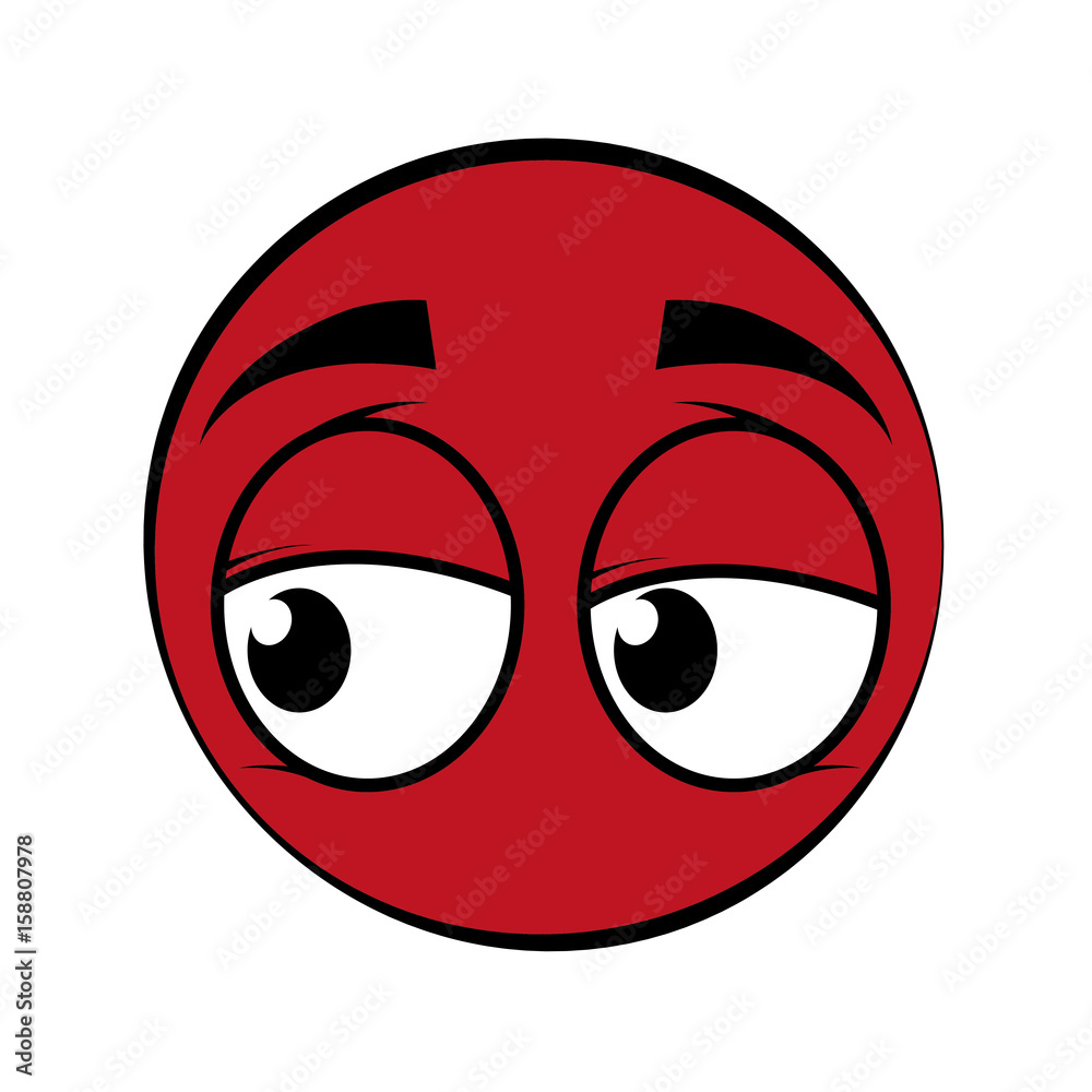 cartoon face with expressive eyes icon over white background colorful design vector illustration cartoon face with expressive eyes icon over white background colorful design vector illustration
