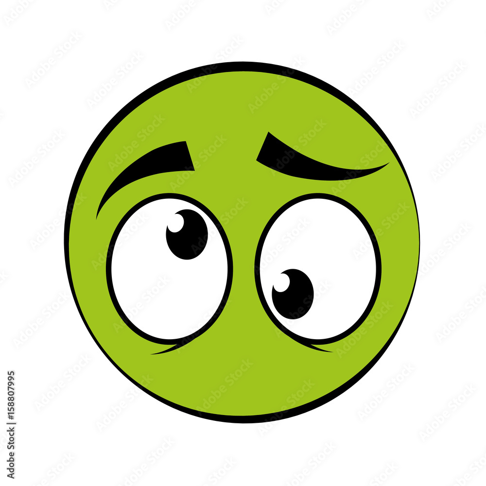 cartoon face with expressive eyes icon over white background colorful design vector illustration cartoon face with expressive eyes icon over white background colorful design vector illustration