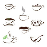 tea and coffee icons