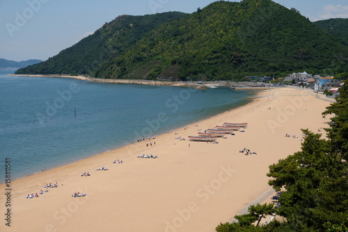 玉野・渋川海岸の海事研修前の昼食