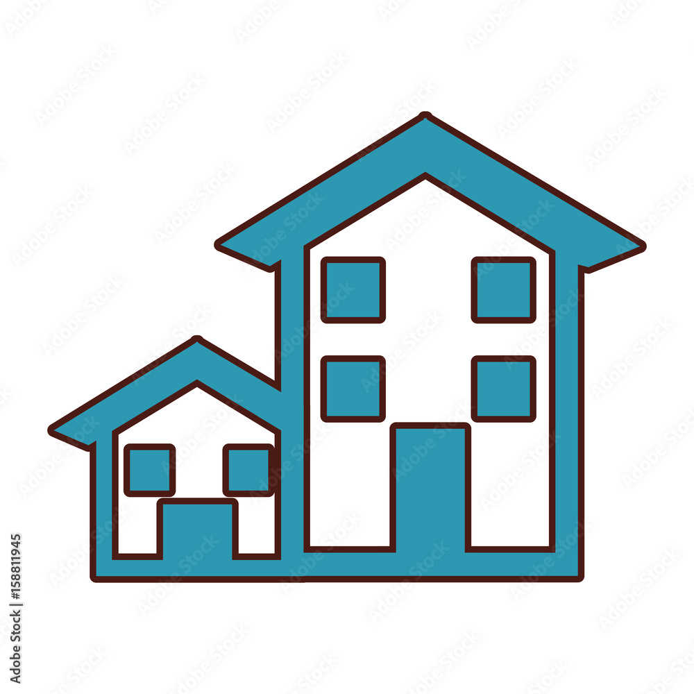 exterior house isolated icon vector illustration design exterior house isolated icon vector illustration design