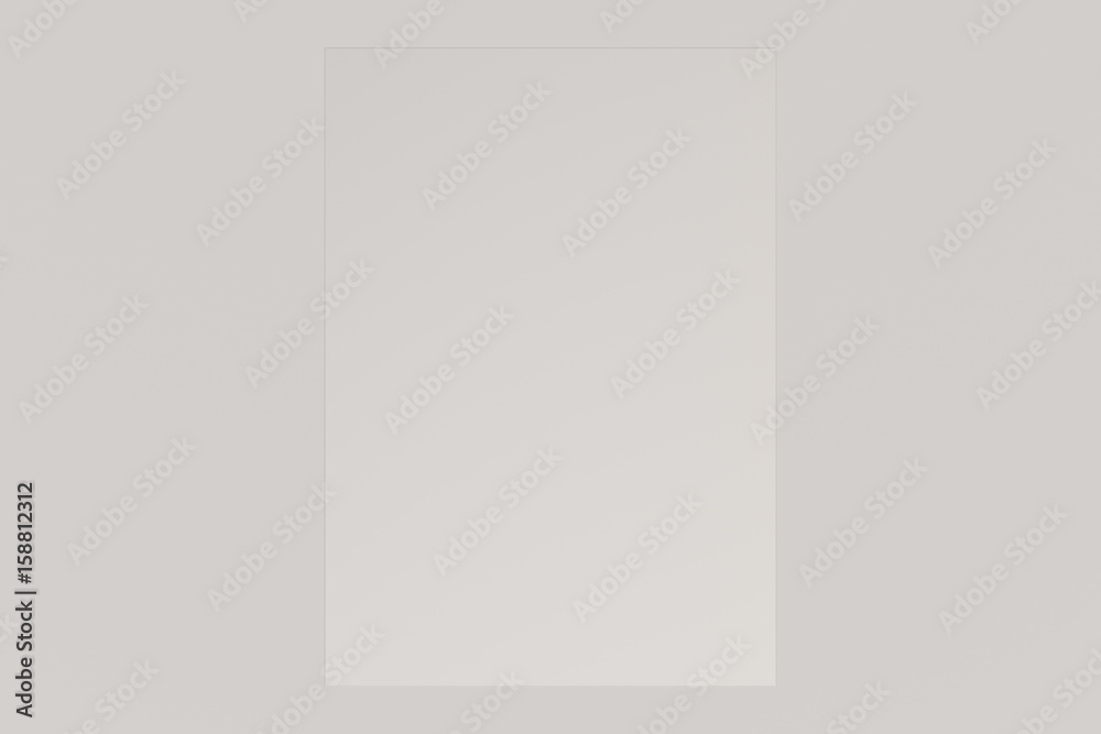 Blank white flyer mockup on white background Blank white flyer mockup on white background