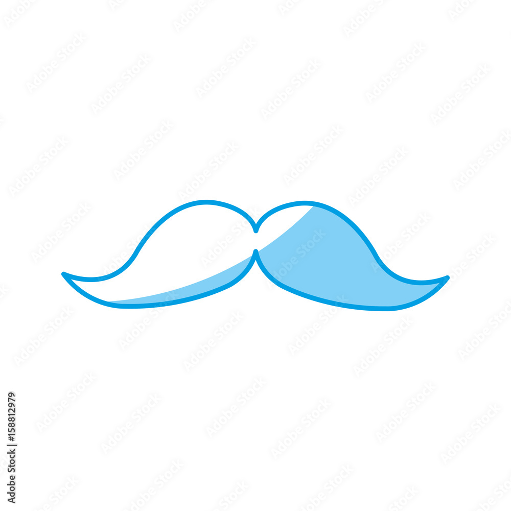 mustache icon over white background vector illustration mustache icon over white background vector illustration