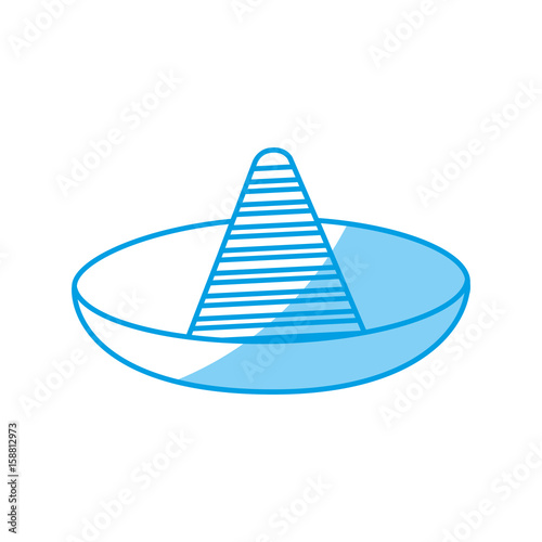 mexican hat icon over white background vector illustration