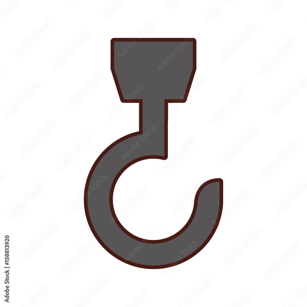 hook crane isolated icon vector illustration design hook crane isolated icon vector illustration design