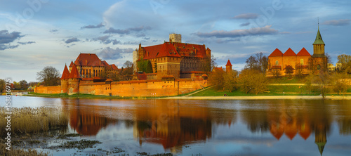 Malbork Castle in Poland, medieval landmark